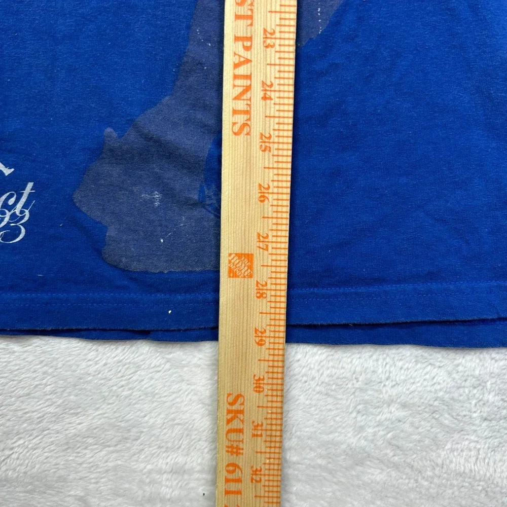 Vintage Jordan Respect 23 T-Shirt Men's Blue Graphic Short Sleeve‎ Y2K - 3XL